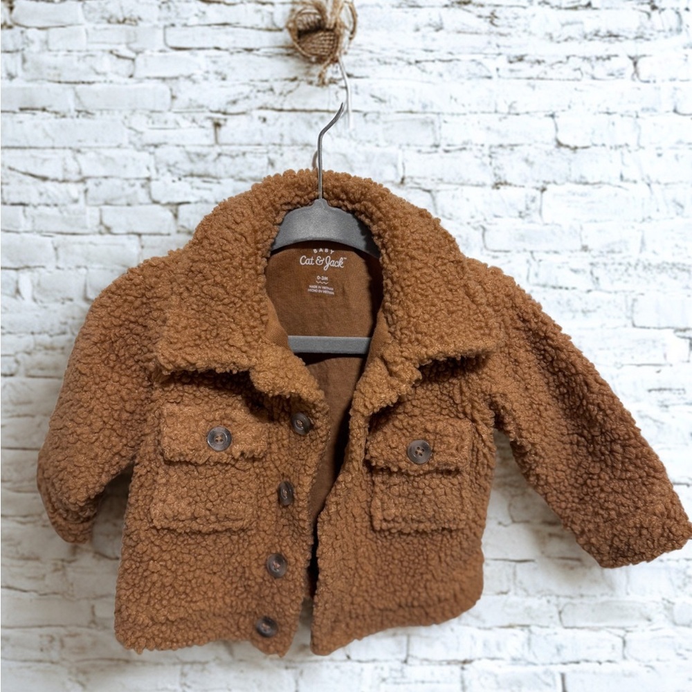 Cat & Jack Brown Sherpa Kids Jacket